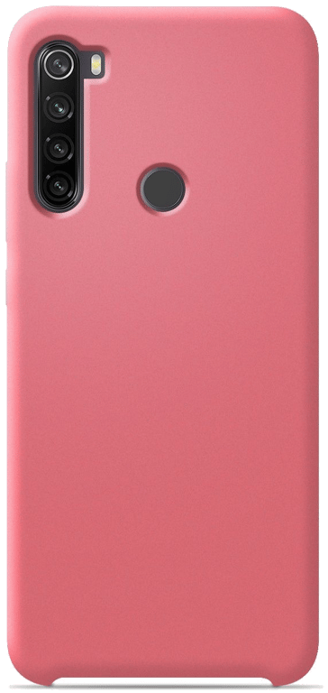 Coque silicone unie compatible Soft Touch Rose Xiaomi Redmi Note 8