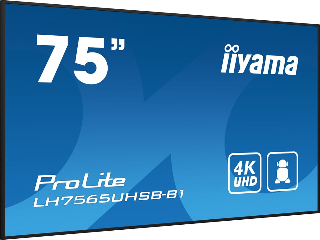 Écran IIYAMA 75' 4K UHD Dalle IPS 8ms 800cdm² HDMIDisplayPortUSB - vue 6