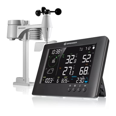 BRESSER Estación Meteorológica Inalámbrica 7 en 1 Wifi TB- 7002582