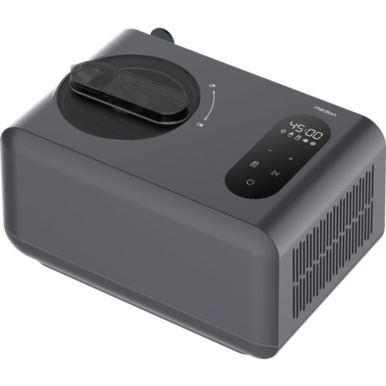 Medion Machine à glaces LIFE Ice Cream Maker MD 100087 1,5 L avec compresseur affichage LED tactile Gris