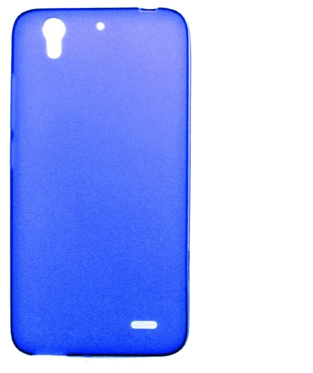 Coque silicone unie compatible Givré Bleu Huawei Ascend G630