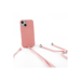 JAYM - Coque Silicone Rose pour [Samsung Galaxy S24 Ultra] - Tour de Cou et Tour de Poignet inclus - intérieur 100% microfibre
