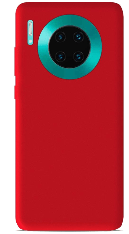 Coque silicone unie compatible Mat Rouge Huawei Mate 30