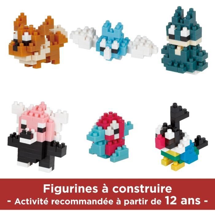 Coffret de 6 figurines en briques BANDAI NANOBLOCK Pack Pokémon type Électrique - vue 9