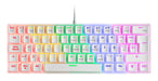 Mars Gaming MK60 teclado USB QWERTY Inglés americano Blanco
