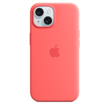 Custodia in silicone con MagSafe per iPhone 15 Guava