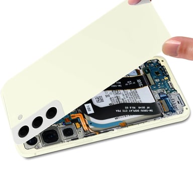 Copribatteria originale Samsung Galaxy S22 Cream con lente