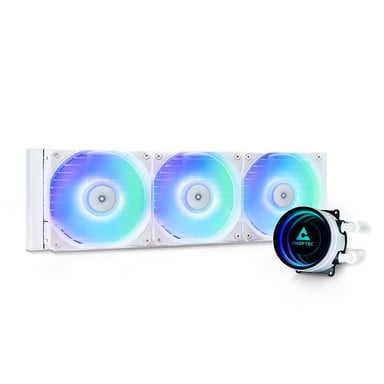 Chieftec CLC-360-RGB-W sistema di raffreddamento per computer Case PC Raffreddatore a liquido tutto-in-uno 12 cm Bianco