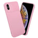 Coque pour Apple iPhone XS MAX en Bonbon Rose Housse de protection Étui en silicone TPU flexible et avec protection pour appareil photo