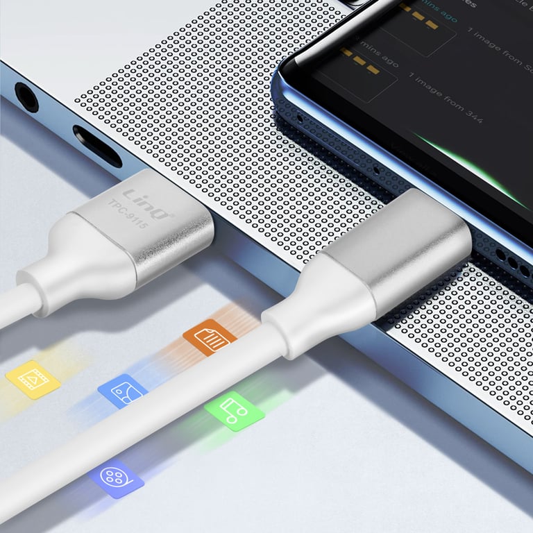 Câble USB vers USB C Fast Charge Synchronisation Longueur 1.5m Neuf - vue 5