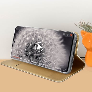 Funda Samsung Galaxy S20 Ultra cierre magnético F. Soporte, Dux Ducis – Dorado