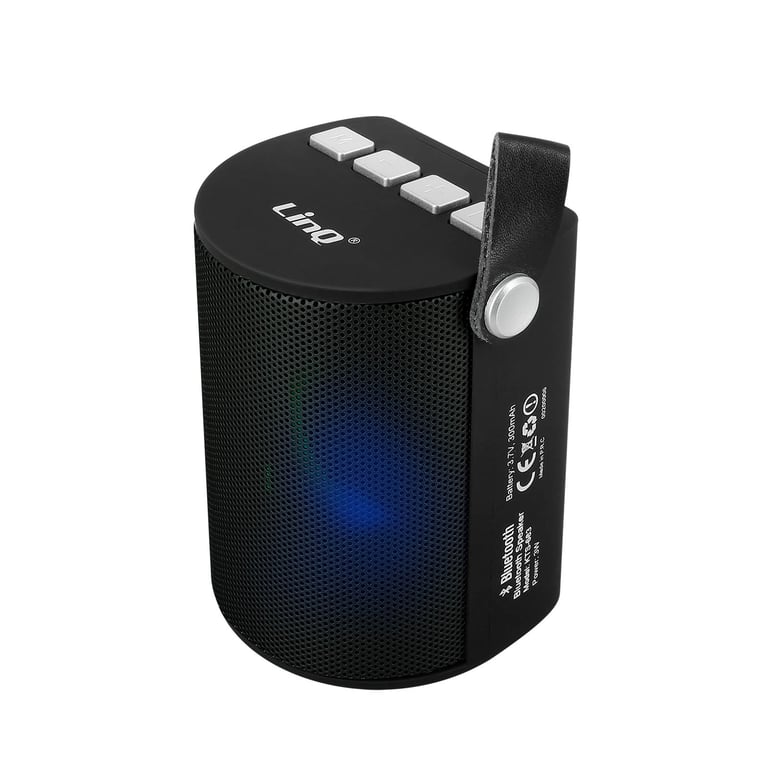 Enceinte Sans fil Bluetooth LED Radio FM Port USB micro SD LinQ Neuf