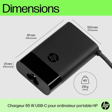 Caricabatterie per notebook HP USB-C 65W