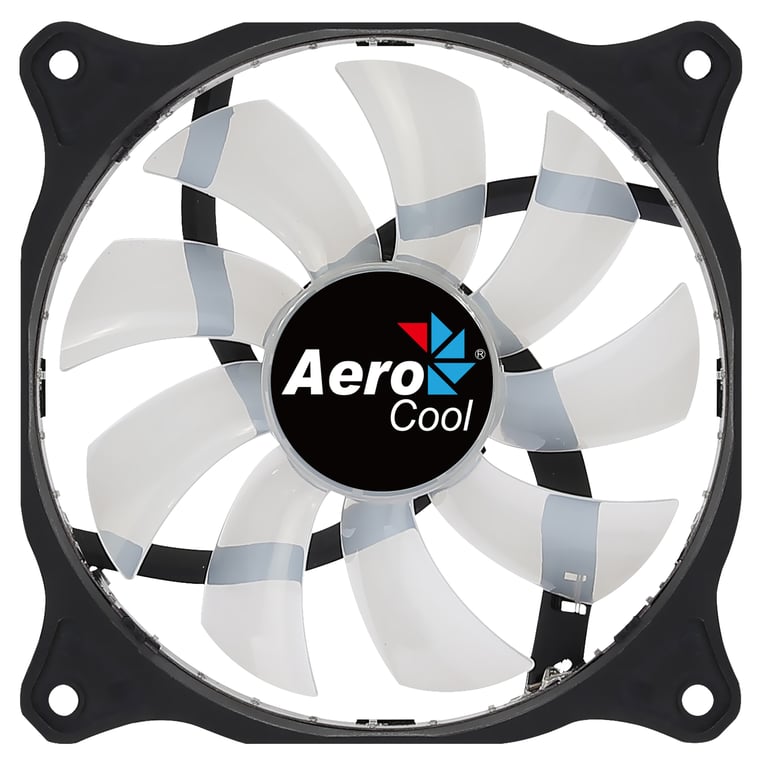 Aerocool COSMO12FRGB Ventilador PC 12cm LED RGB Conector Molex Silencioso Negro