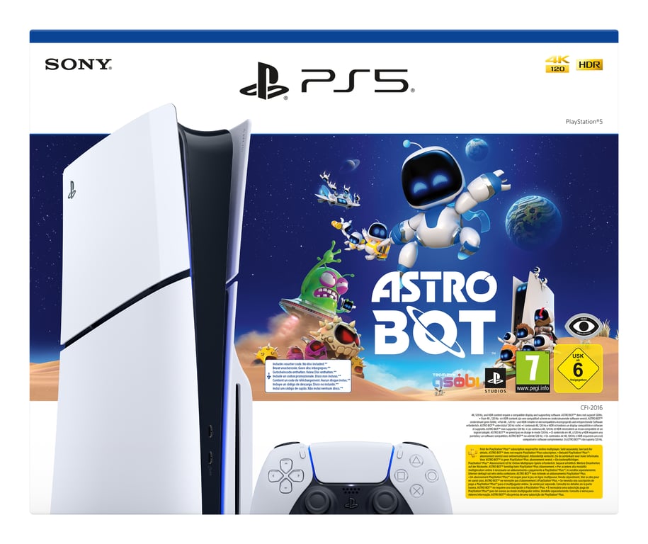 Pack Console Ps5 Slim Edition Standard + Astro Bot Sony - vue 2