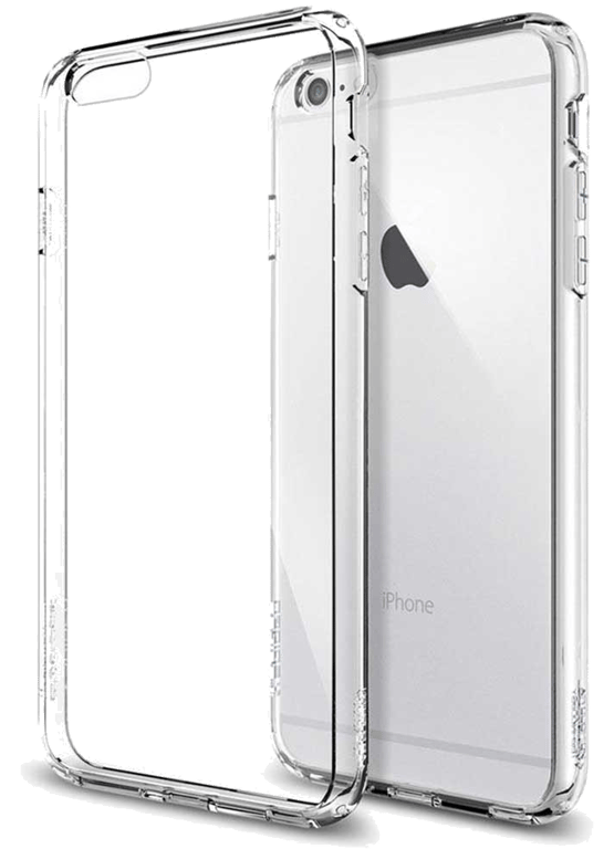 Coque silicone unie compatible Transparent Apple iPhone 6 Plus iPhone 6S Plus