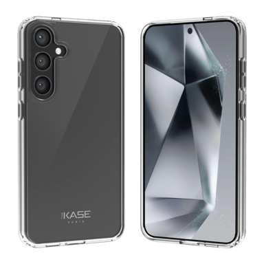 Funda híbrida invisible fabricada con un 83% de plástico reciclado para Samsung Galaxy S24+ 5G, Transparente