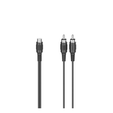Hama 00205184 câble audio 2 x RCA RCA Noir