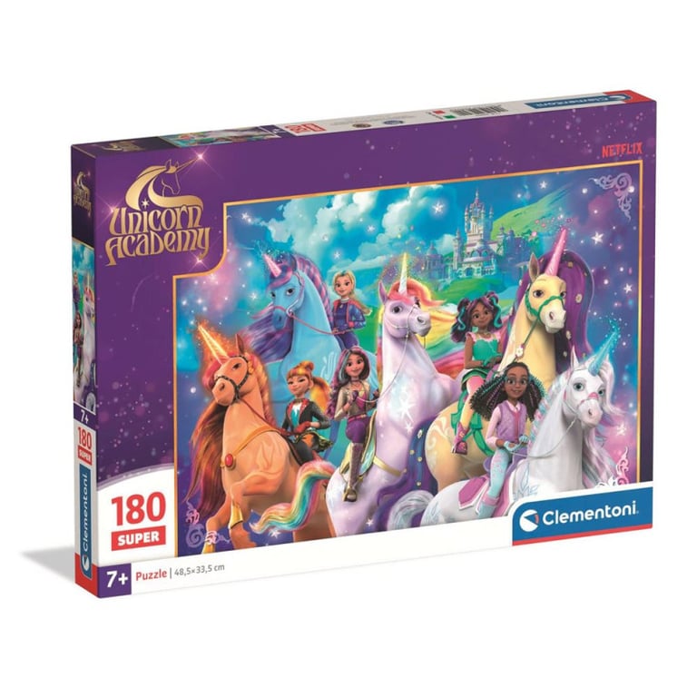 Puzzle 180 pièces Clementoni Super Unicorn Academy - vue 3