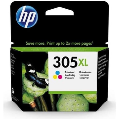 HP 305XL Cartouche d'encre trois couleurs grande capacité authentique (3YM63AE) pour DeskJet 2300/2