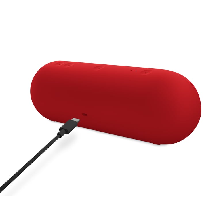 Altoparlante portatile senza fili Beats Pill Bluetooth Rosso fuoco con garanzia di 2 anni