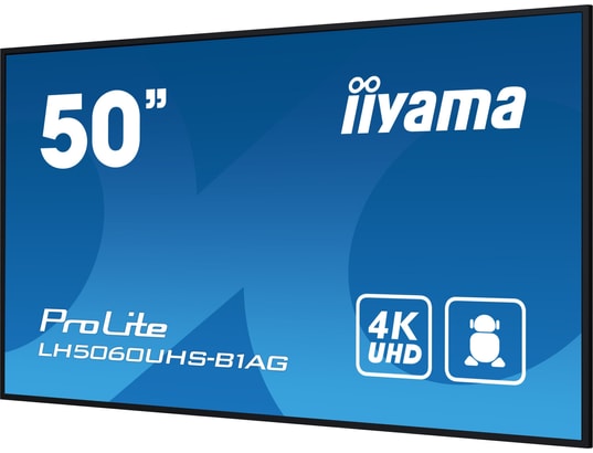 iiyama ProLite LH5060UHS B1AG Classe de diagonale 50 49.5 visualisable  écran LCD rétro éclairé par LED signalisation numérique avec lecteur multimédia SoC intégré Android 4K UHD... - vue 6