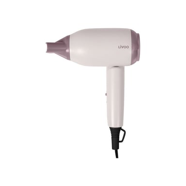 Sèche-cheveux de voyage LIVOO DOS208 1200 W bi-voltage 115-230 V violet compact pliable