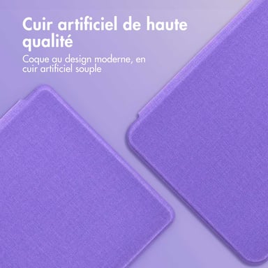 imoshion Étui de liseuse portefeuille Canvas pour Amazon Kindle (2024) / Amazon Kindle (2022) 11th gen - Violet