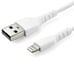 StarTech.com Cable Resistente USB-A a Lightning de 1 m Blanco - Cable de Alimentación y Sincronización USB Tipo A a Lightning con Fibra de Aramida Rob