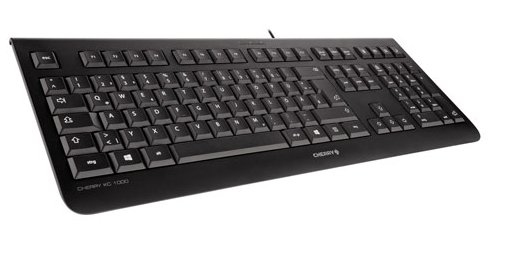 Tastiera USB QWERTY belga CHERRY KC 1000 Nero