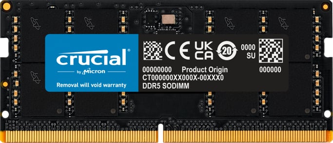 Crucial CT64G56C46S5 memoria 64 GB (16GB Crucial DDR5 PC5-44800 5600MHz CL46 SODIMM)