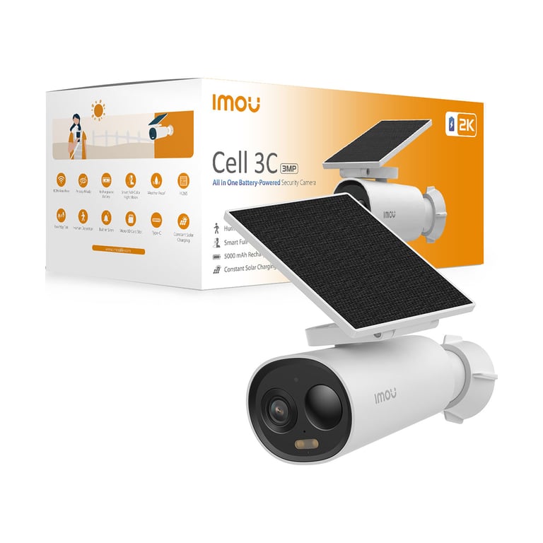 Caméra de surveillance Imou Cell 3C All In One extérieure + Panneau solaire - vue 2