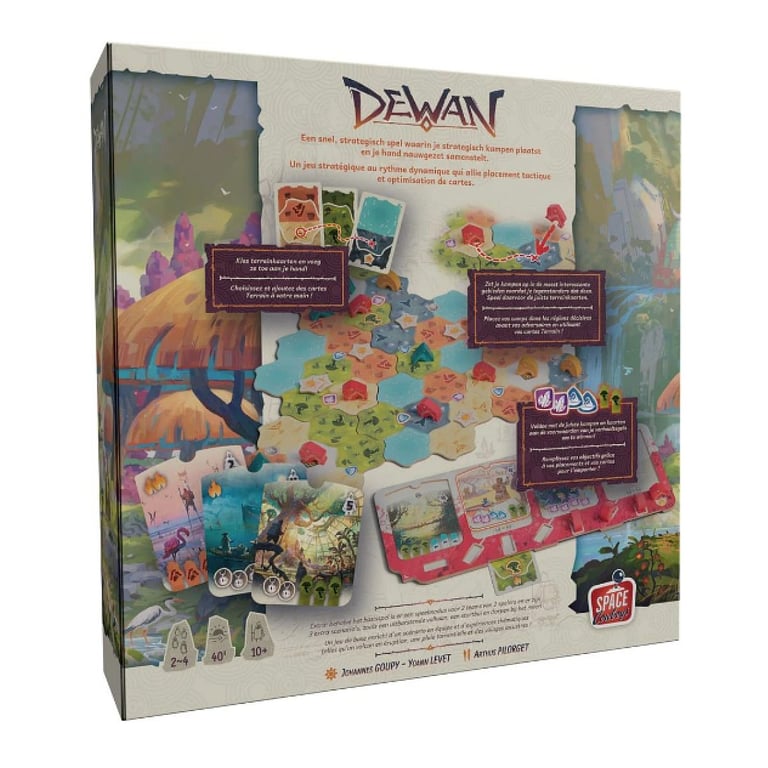 Jeu de Société Asmodee SCFC01FR – Dewan Placement et Stratégie 2 à 4 Joueurs - vue 4
