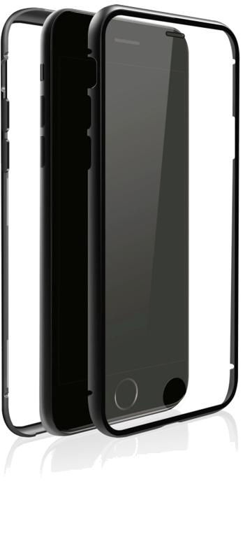 Coque de protection 360° Glass pour iPhone 7/8, noir