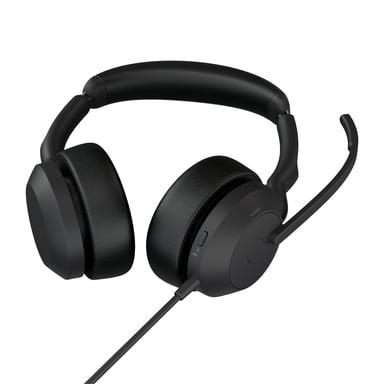 Jabra Evolve2 50 Auriculares Inalámbrico y alámbrico Diadema Oficina/Centro de llamadas USB Tipo C Bluetooth Negro