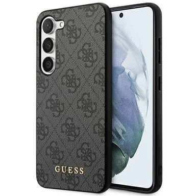 Funda Guess 4G Metal Gold Logo para Samsung Galaxy S23, gris
