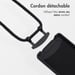 imoshion Coque arrière Color avec cordon amovible et MagSafe pour Samsung Galaxy S25 Ultra - Noir