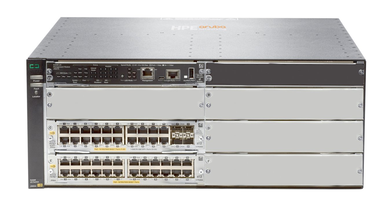 HPE 44GT PoE+ & 4 port SFP+ No PSU v3 zl2 Géré L3 Gigabit Ethernet 101001000 Connexion Ethernet supportant 'alimentation via ce port PoE 4U Neuf