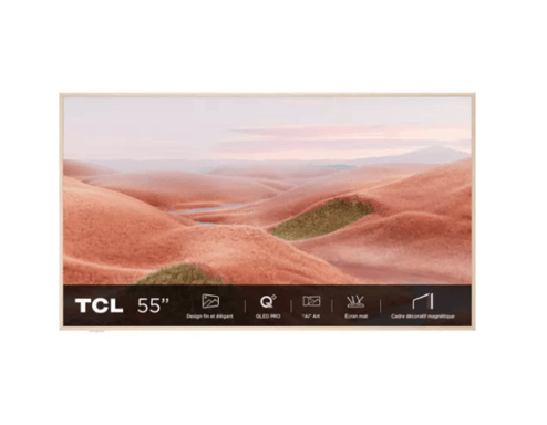 TCL A300 NXTFRAME 55A300W 139,7 cm (55'') 4K Ultra HD Smart TV Wifi Blanc 450 cd/m²