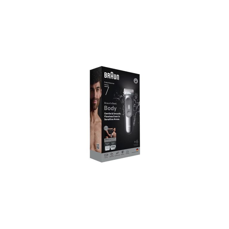 Tondeuse Corps Braun BG7550 – 100 Min Autonomie, 100% Étanche, 3 Sabots Inclus - vue 5
