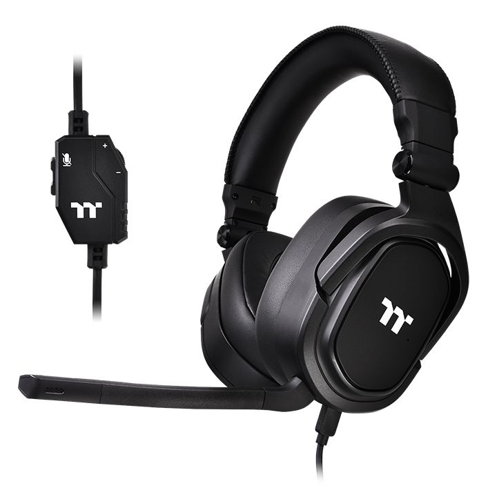 Casque Gaming Thermaltake Argent H5 – Son Stéréo, Haut-parleurs 50mm, Filaire