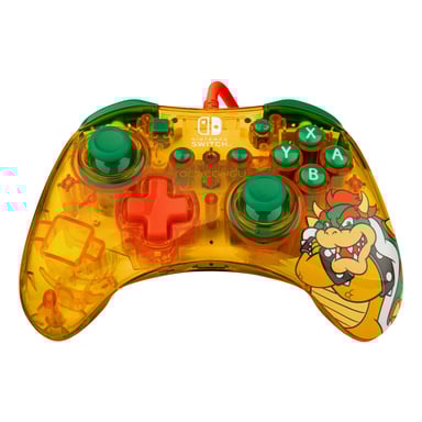 Rock Candy: Lemon Bomb Bowser Vert, Translucide, Jaune USB Manette de jeu Analogique/Numérique Nintendo Switch, Nintendo Switch Lite, Nintendo Switch OLED