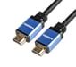 D2 HDMI 2.1 Ultra HD 8k trenzado de oro cable de nylon - de alta velocidad a través de Ethernet Full HD 1080P / 2160P 60Hz 3D TV PS5 - Triple cable blindado - Conectores chapados - 1M - Negro