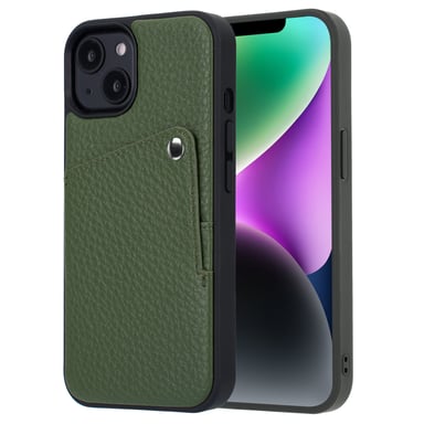 Selencia Coque Riva avec porte-cartes pour Apple iPhone 14 / 13 - Sage Green