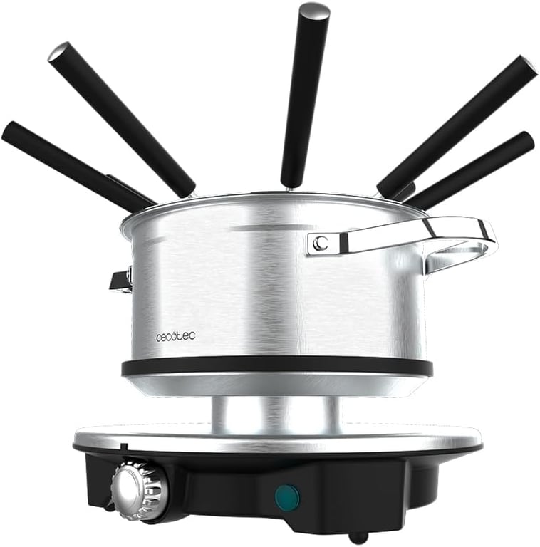 Fondue électrique inox 1500?W 8 personnes avec thermostat Neuf