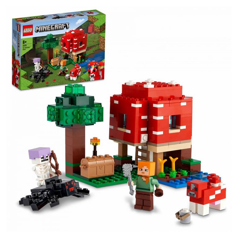 Maison Champignon LEGO® Minecraft™ 21179 Aventure Épique pour Enfants Neuf - vue 3