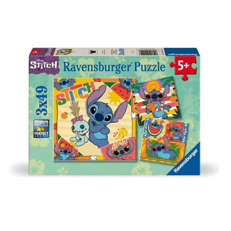 Puzzles 3x49 pièces : Aloha ! Disney Stitch Ravensburger France - vue 2