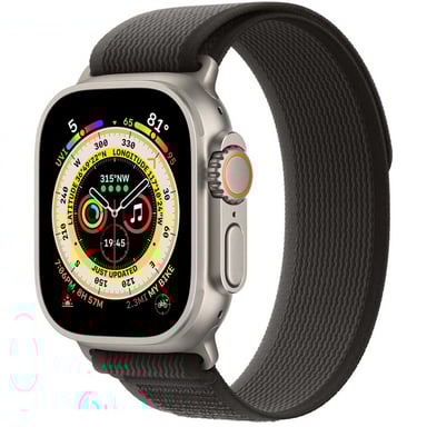 Accesorio inteligente para llevar puesto Apple MQEQ3ZM/A Gris, correa de nailon negra