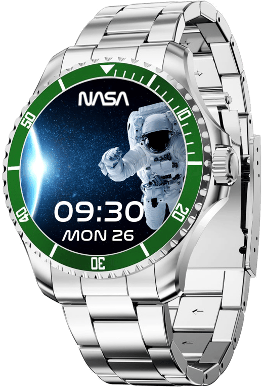 NASA Montre Connectée Homme; Smartwatch; Sport; IP67; Santé; Images de l'univers; Android - iOS; Mod