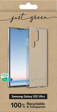 Bigben Connected Just Green custodia protettiva per telefoni portatili Cover Trasparente Samsung Galaxy S22 Ultra